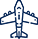 navy blue plane icon